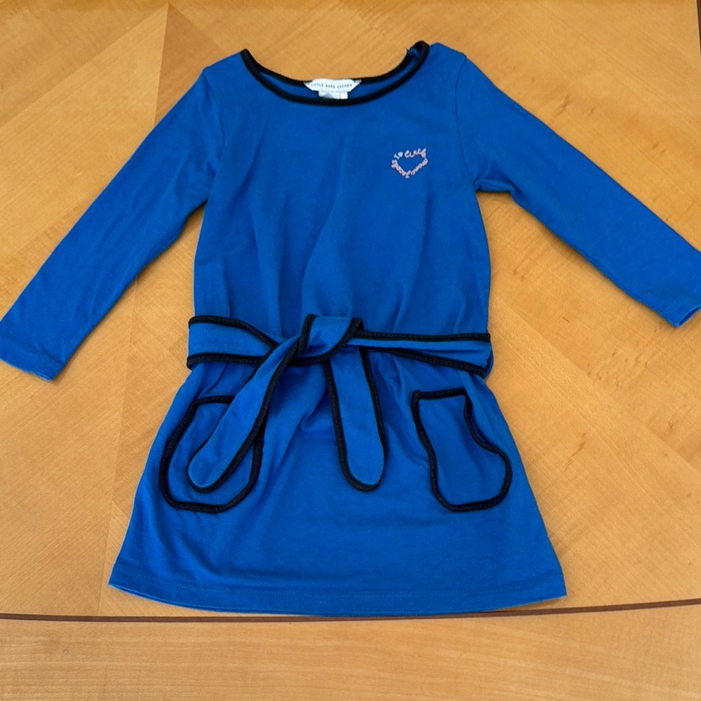 Marc Jacob’s Blue Long Sleeve Dress with Black Trim little Marc Jacob’s  size 2